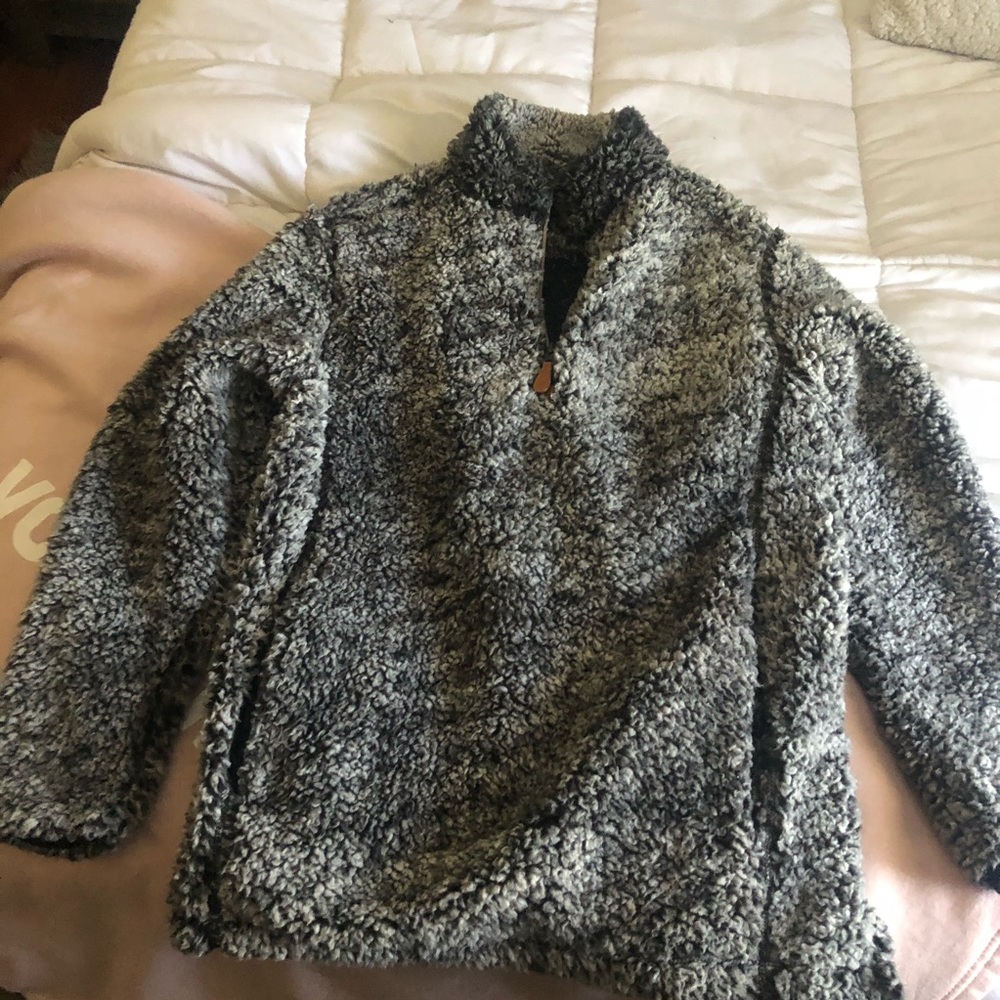 True Grit CopyCat Fuzzy Sherpa Pullover